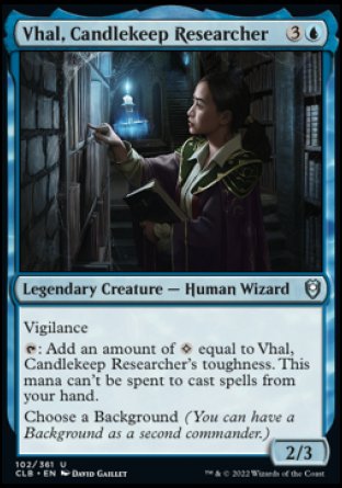 Vhal, Candlekeep Researcher [Commander Legends: Battle for Baldur's Gate] | Odin's Place
