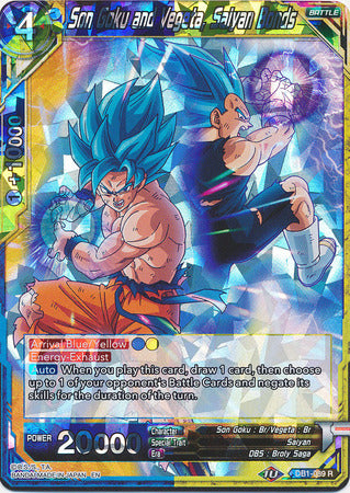 Son Goku and Vegeta, Saiyan Bonds (DB1-089) [Dragon Brawl] | Odin's Place