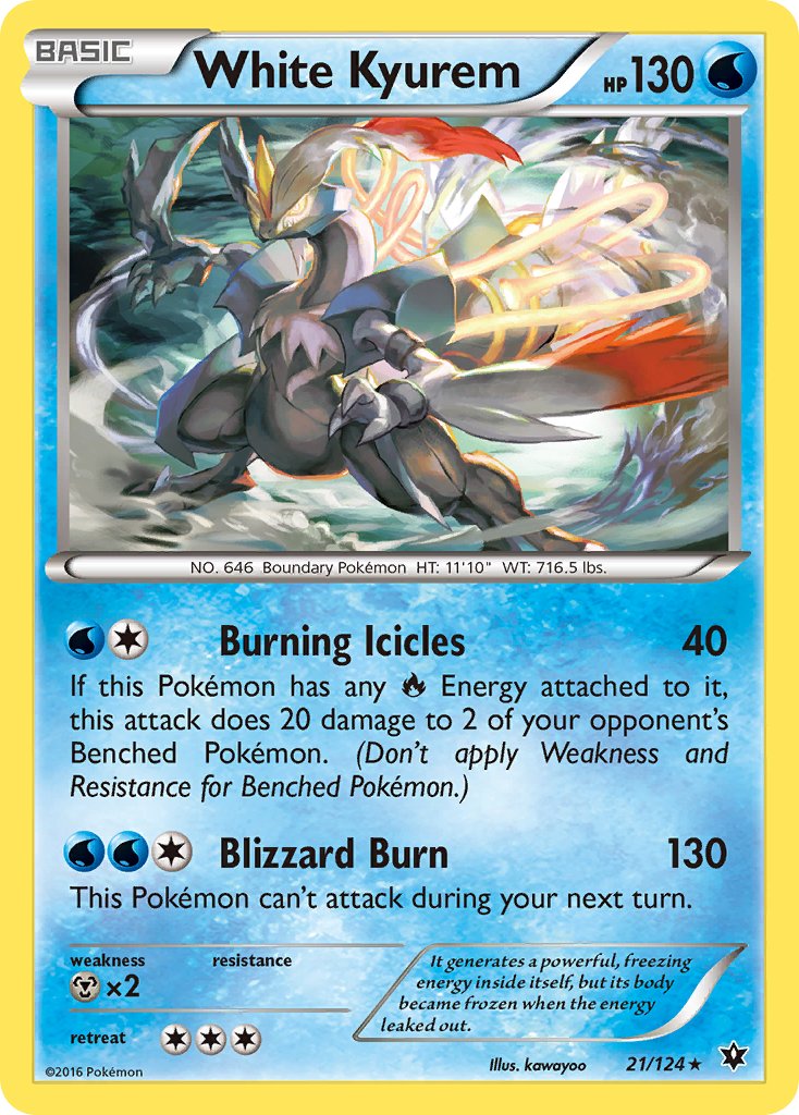 White Kyurem (21/124) (Theme Deck Exclusive) [XY: Fates Collide] | Odin's Place