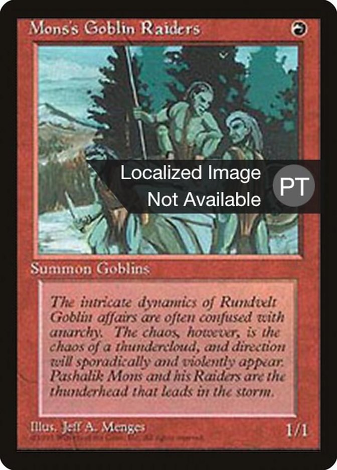 Mons's Goblin Raiders [Fourth Edition (Foreign Black Border)] | Odin's Place