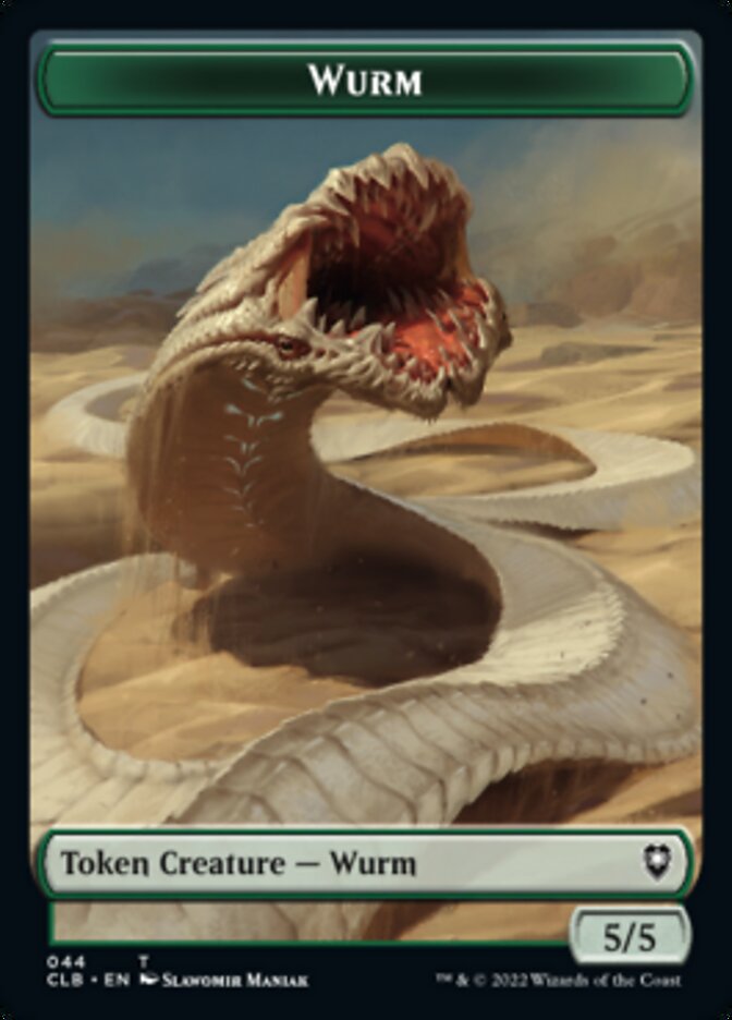 Phyrexian Beast // Wurm Double-Sided Token [Commander Legends: Battle for Baldur's Gate Tokens] | Odin's Place