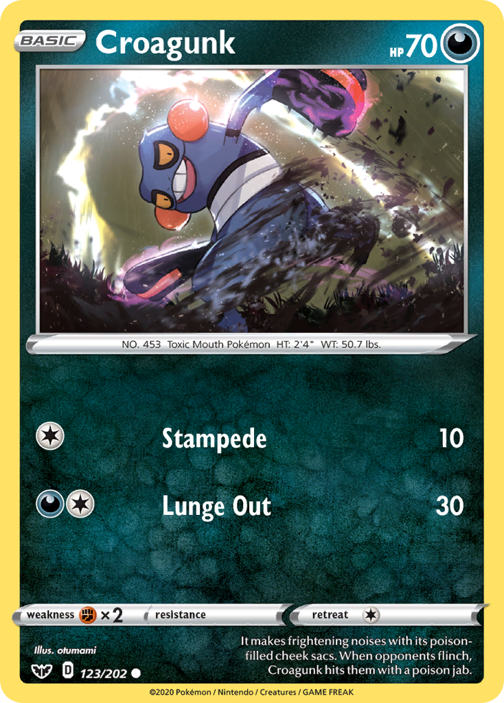 Croagunk (123/202) [Sword & Shield: Base Set] | Odin's Place