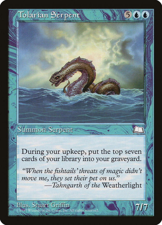 Tolarian Serpent (57) [Weatherlight] | Odin's Place