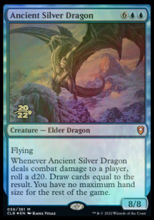 Ancient Silver Dragon [Commander Legends: Battle for Baldur's Gate Prerelease Promos] | Odin's Place