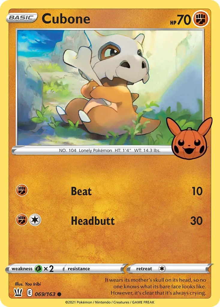 Cubone (069/163) [Trick or Trade] | Odin's Place