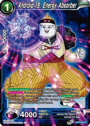 Android 19, Energy Absorber (BT17-050) [Ultimate Squad] | Odin's Place