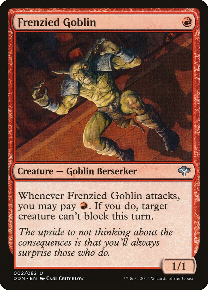 Frenzied Goblin (2) [Duel Decks: Speed vs. Cunning] | Odin's Place