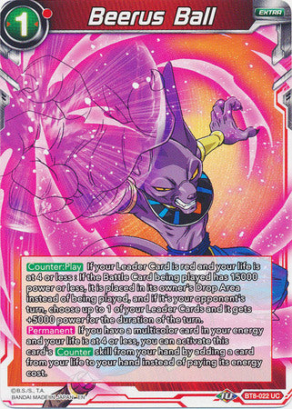 Beerus Ball (BT8-022) [Malicious Machinations] | Odin's Place