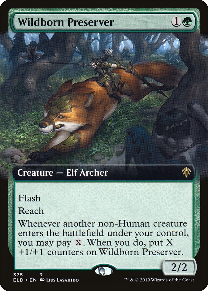 Wildborn Preserver (Extended Art) [Throne of Eldraine] | Odin's Place