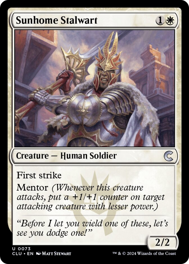Sunhome Stalwart [Ravnica: Clue Edition] | Odin's Place
