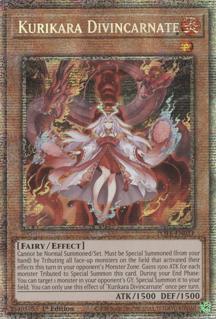 Kurikara Divincarnate [POTE-EN031] Starlight Rare | Odin's Place