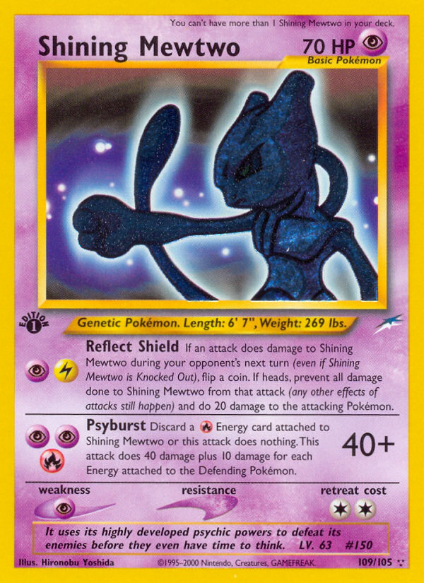 Shining Mewtwo (109/105) [Neo Destiny 1st Edition] | Odin's Place