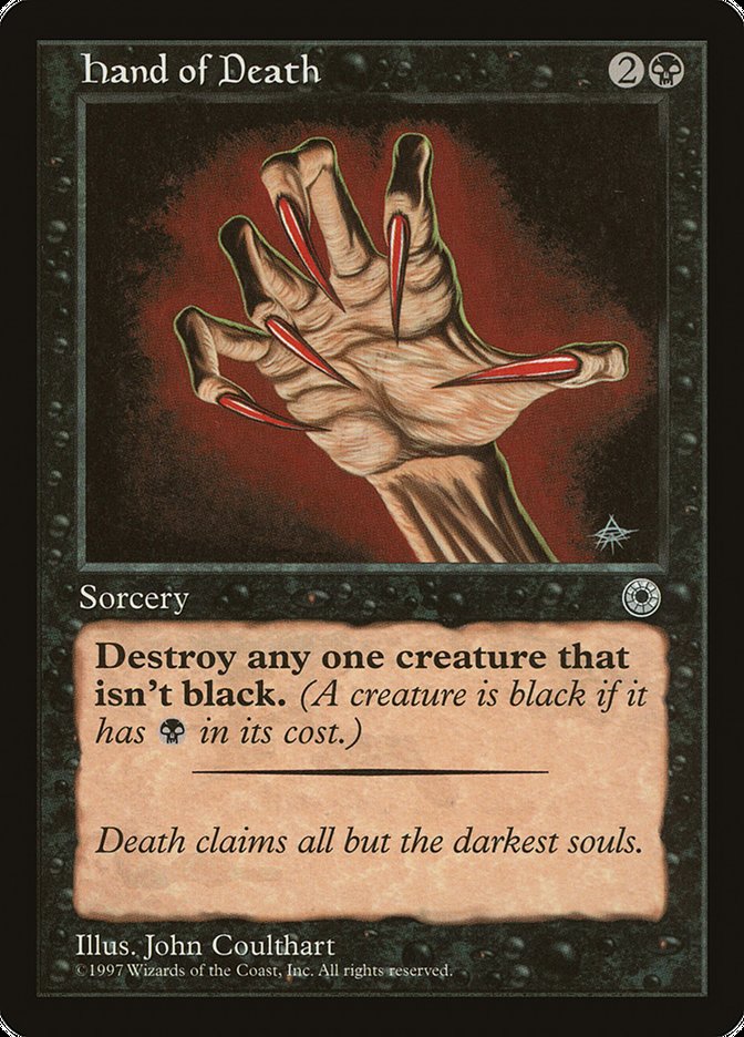 Hand of Death (With Creature Color Explanation) [Portal] | Odin's Place