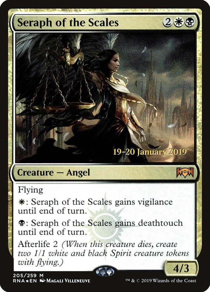 Seraph of the Scales (205) [Ravnica Allegiance Prerelease Promos] | Odin's Place