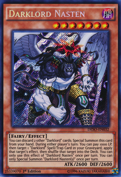 Darklord Nasten [DESO-EN032] Secret Rare | Odin's Place