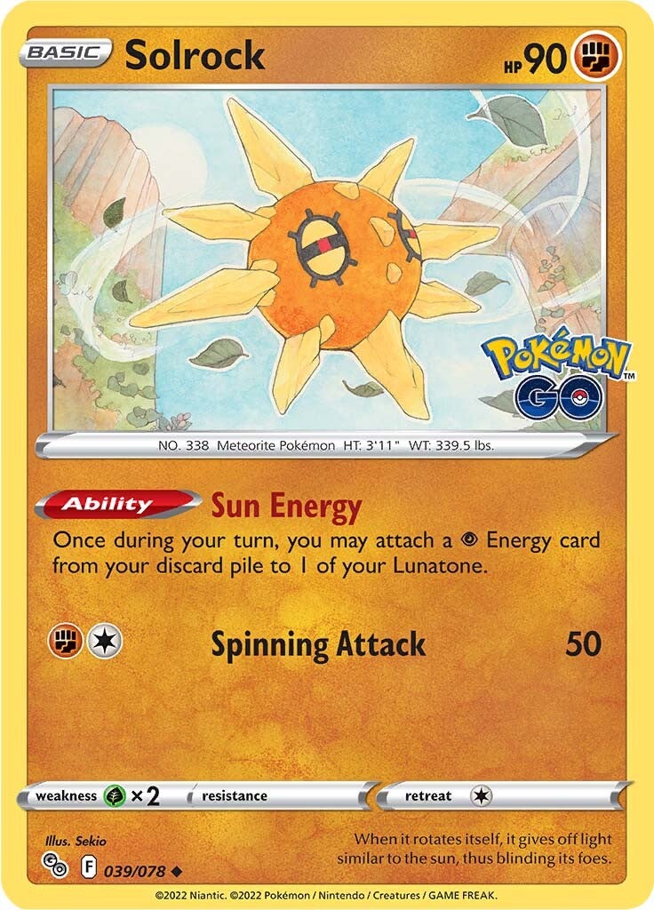 Solrock (039/078) [Pokémon GO] | Odin's Place