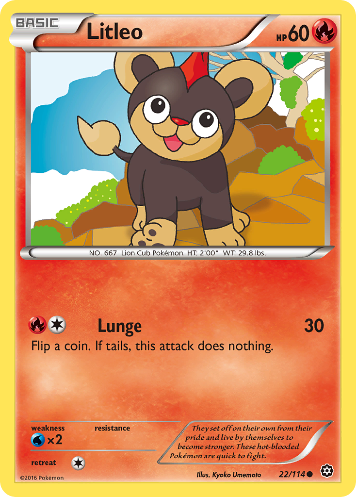 Litleo (22/114) [XY: Steam Siege] | Odin's Place