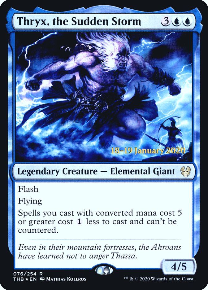 Thryx, the Sudden Storm [Theros Beyond Death Prerelease Promos] | Odin's Place