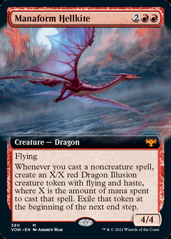 Manaform Hellkite (Extended Art) [Innistrad: Crimson Vow] | Odin's Place