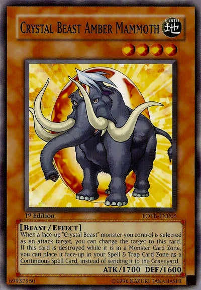 Crystal Beast Amber Mammoth [FOTB-EN005] Common | Odin's Place