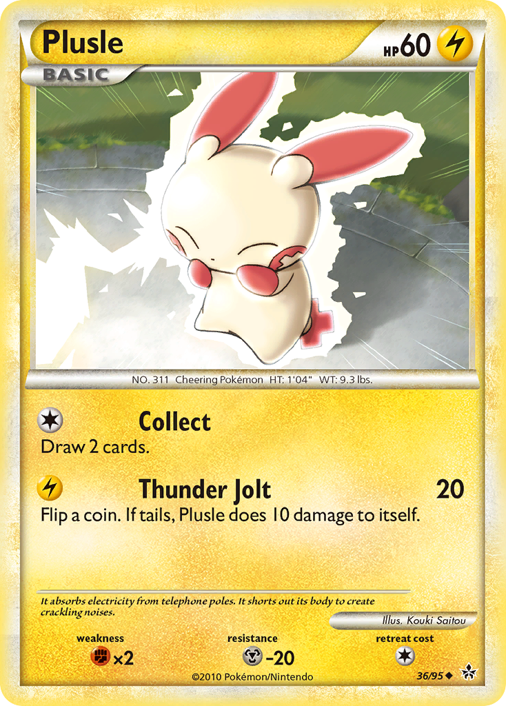 Plusle (36/95) [HeartGold & SoulSilver: Unleashed] | Odin's Place