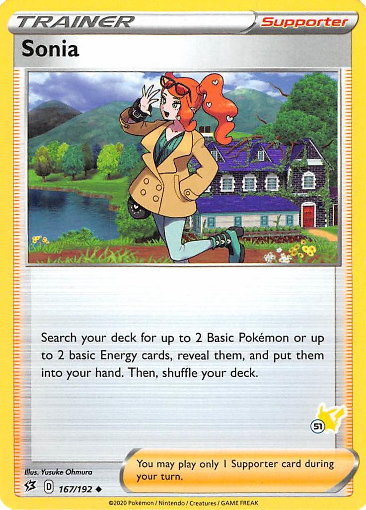Sonia (167/192) (Pikachu Stamp #51) [Battle Academy 2022] | Odin's Place