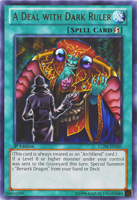 A Deal with Dark Ruler [LCJW-EN241] Rare | Odin's Place