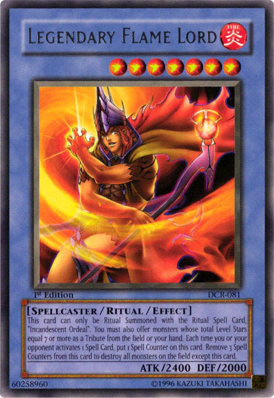 Legendary Flame Lord [DCR-081] Rare | Odin's Place