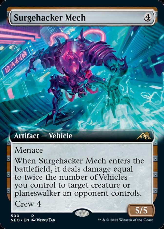 Surgehacker Mech (Extended Art) [Kamigawa: Neon Dynasty] | Odin's Place