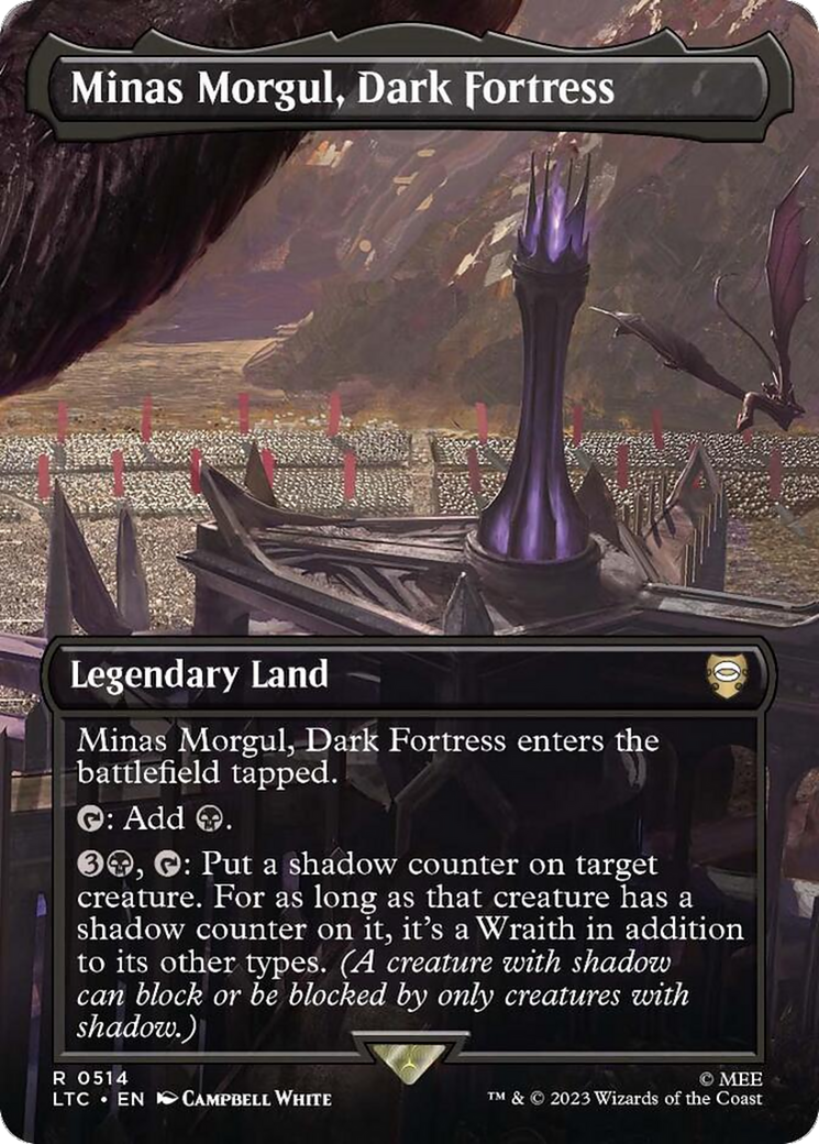 Minas Morgul, Dark Fortress (Borderless) [The Lord of the Rings: Tales of Middle-Earth Commander] | Odin's Place