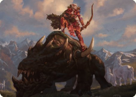 Meria's Outrider Art Card [Dominaria United Art Series] | Odin's Place