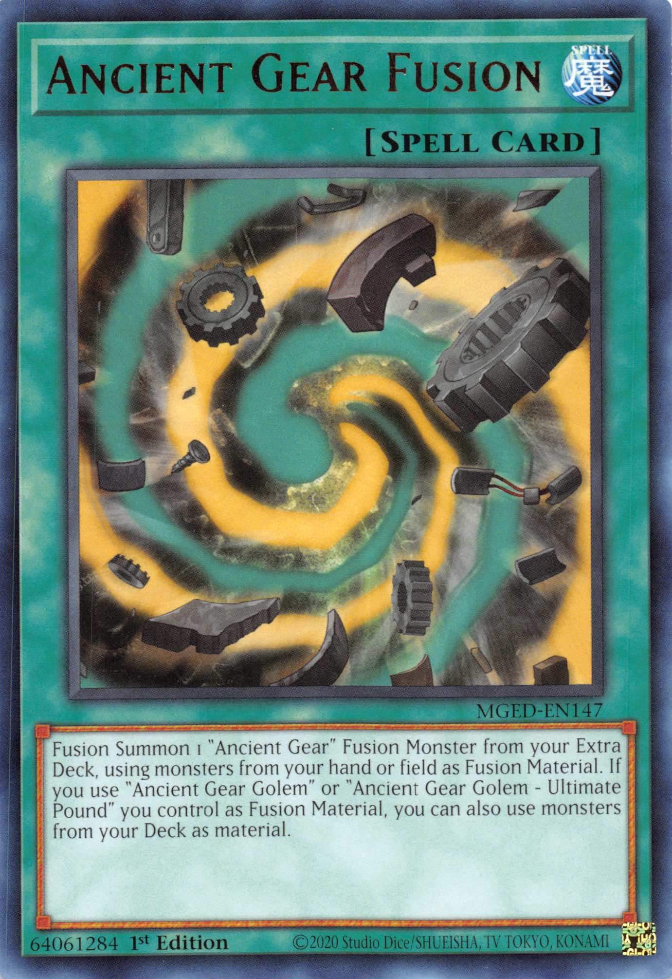 Ancient Gear Fusion [MGED-EN147] Rare | Odin's Place