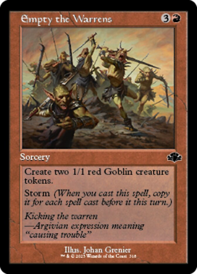 Empty the Warrens (Retro) [Dominaria Remastered] | Odin's Place