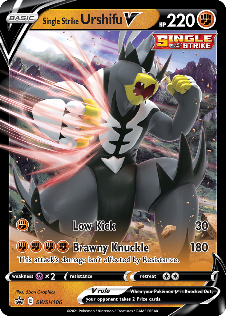 Single Strike Urshifu V (SWSH106) [Sword & Shield: Black Star Promos] | Odin's Place