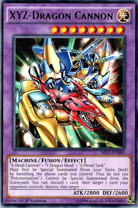 XYZ-Dragon Cannon [MIL1-EN040] Rare | Odin's Place