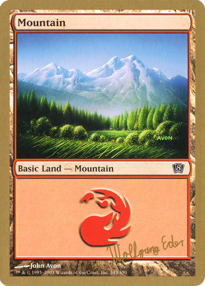 Mountain (we343) (Wolfgang Eder) [World Championship Decks 2003] | Odin's Place