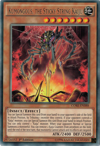 Kumongous, the Sticky String Kaiju [CORE-EN088] Rare | Odin's Place