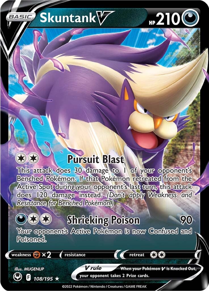 Skuntank V (108/195) [Sword & Shield: Silver Tempest] | Odin's Place