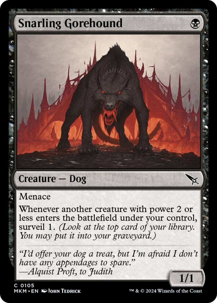 Snarling Gorehound [Murders at Karlov Manor] | Odin's Place