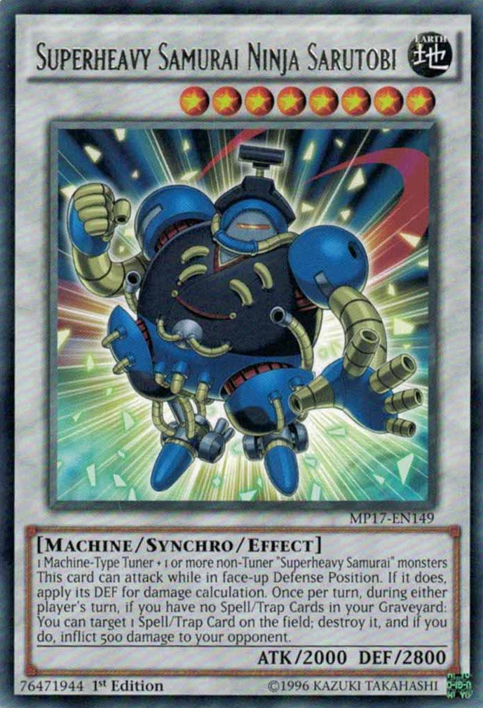 Superheavy Samurai Ninja Sarutobi [MP17-EN149] Rare | Odin's Place