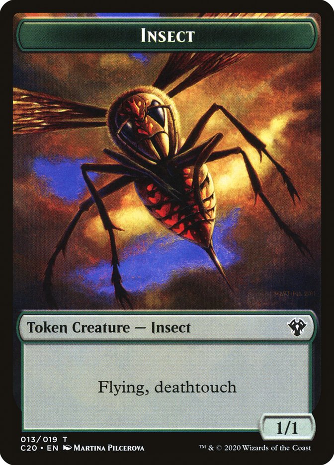 Spirit // Insect (013) Double-Sided Token [Commander 2020 Tokens] | Odin's Place