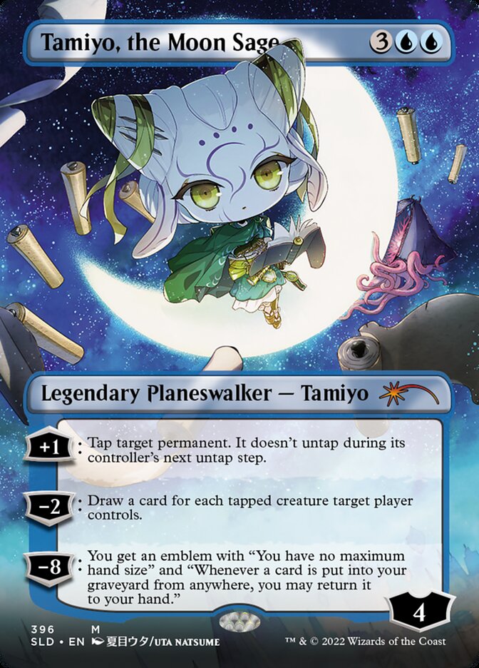 Tamiyo, the Moon Sage (Borderless) [Secret Lair Drop Series] | Odin's Place