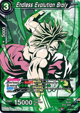 Endless Evolution Broly (Alternate Art) (P-033) [Special Anniversary Set] | Odin's Place