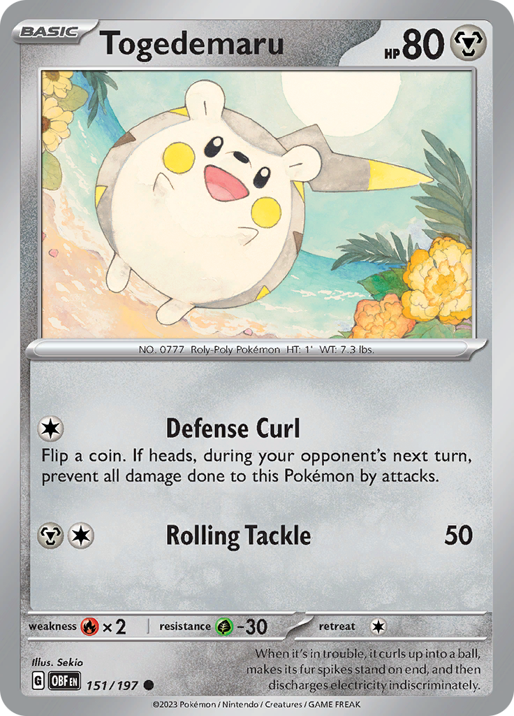Togedemaru (151/197) [Scarlet & Violet: Obsidian Flames] | Odin's Place