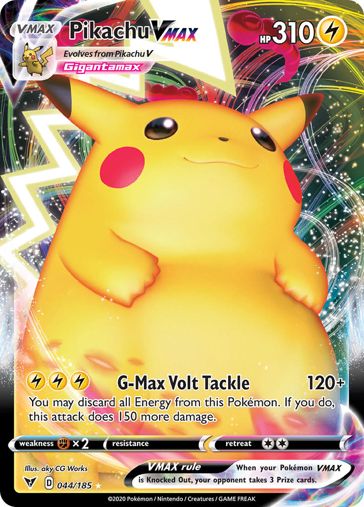 Pikachu VMAX (044/185) [Sword & Shield: Vivid Voltage] | Odin's Place