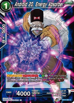 Android 20, Energy Absorber (BT17-051) [Ultimate Squad] | Odin's Place