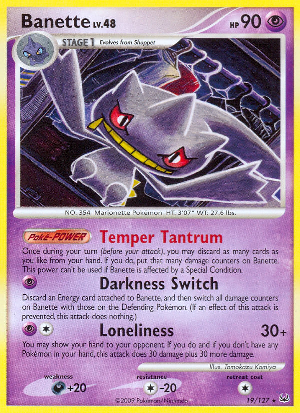 Banette (19/127) [Platinum: Base Set] | Odin's Place