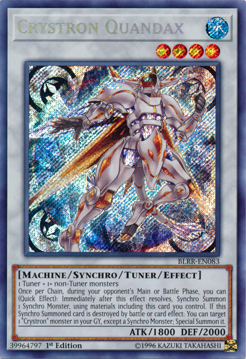 Crystron Quandax [BLRR-EN083] Secret Rare | Odin's Place