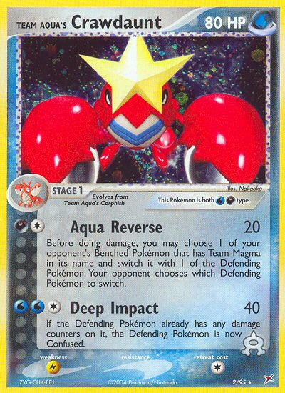 Team Aqua's Crawdaunt (2/95) [EX: Team Magma vs Team Aqua] | Odin's Place
