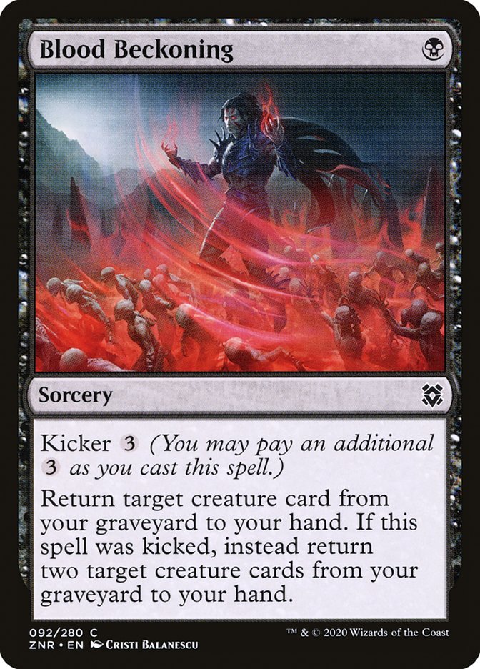 Blood Beckoning [Zendikar Rising] | Odin's Place